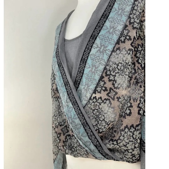 BCBG Faux Wrap Blouse - Picture 7 of 8